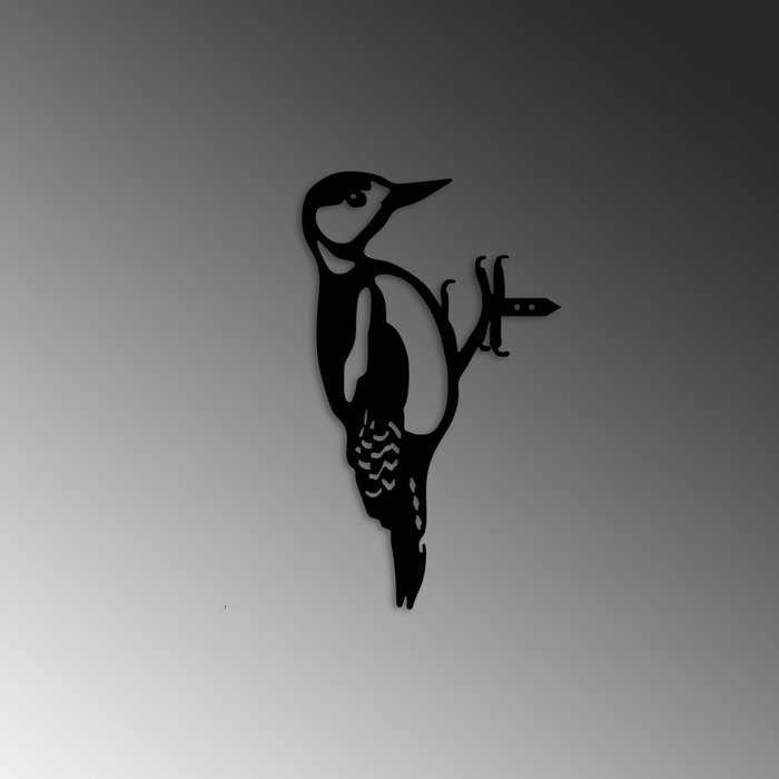 Aberto Design Bird On The Branch 01 - Negro